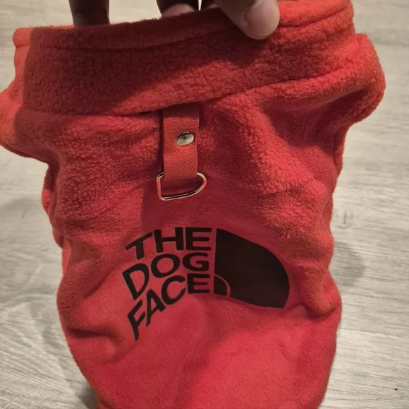 Puppy Red Fleece Vest Med - Picture 2 of 5